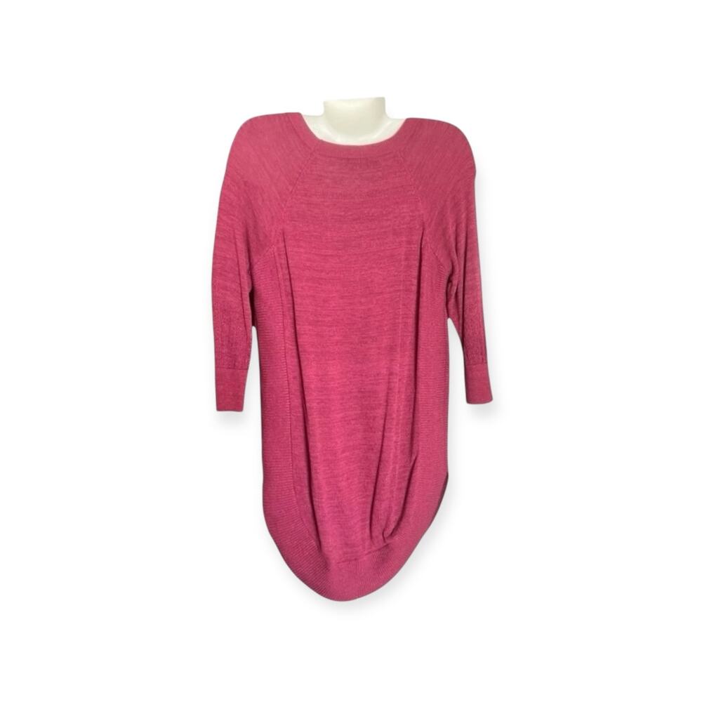 Maurices Women's Maroon 3/4 Sleeve Lightweight Knit Sweater | Plus Size 0 (14W) - Picture 2 of 9
